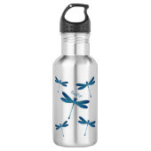 Dragonfly-Cartoon Edelstahlflasche (Vorderseite)