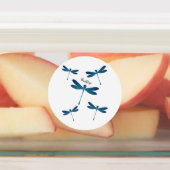 Dragonfly-Cartoon Etiketten (Befestigt)