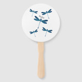 Dragonfly-Cartoon Fächer (Rückseite)