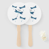 Dragonfly-Cartoon Fächer (Vorne und Hinten)