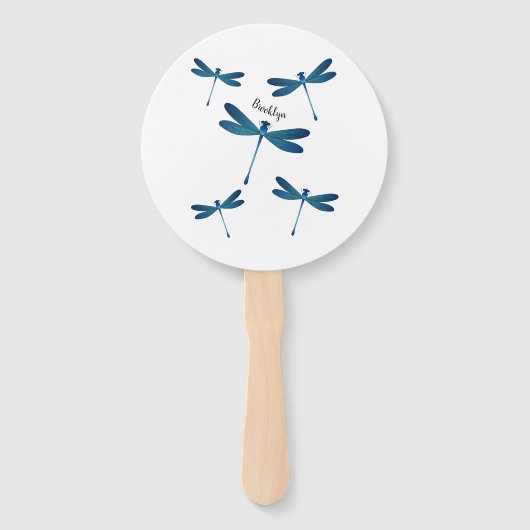 Dragonfly-Cartoon Fächer (Vorderseite)