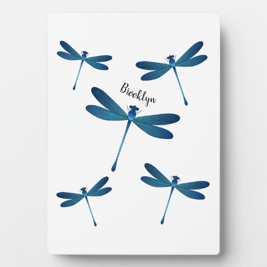 Dragonfly-Cartoon Fotoplatte (Vorderseite)