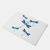 Dragonfly-Cartoon Fußmatte (Schrägansicht)