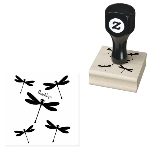 Dragonfly-Cartoon Gummistempel (Stempel)