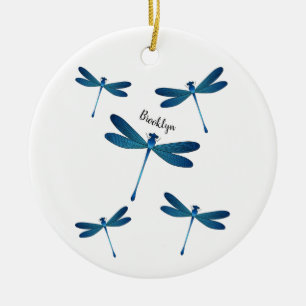 Dragonfly-Cartoon Keramik Ornament