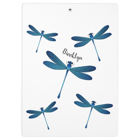 Dragonfly-Cartoon Klemmbrett (Rückseite)