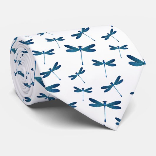 Dragonfly-Cartoon Krawatte (Gerollt)