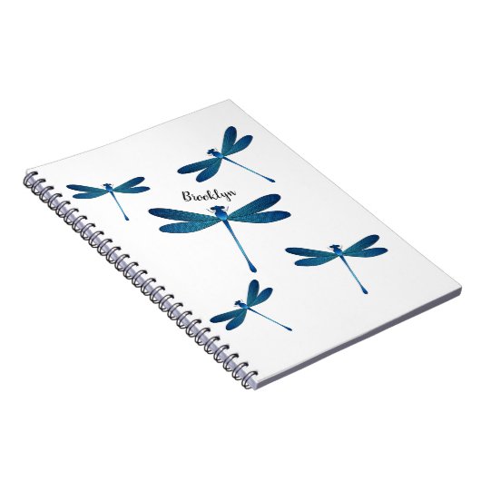 Dragonfly-Cartoon Notizblock (Rechte Seite)