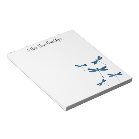 Dragonfly-Cartoon Notizblock (angewinkelt)