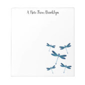 Dragonfly-Cartoon Notizblock (Vorderseite)