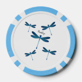 Dragonfly-Cartoon Pokerchips (Rückseite)