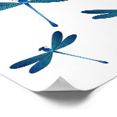 Dragonfly-Cartoon Poster (Ecke)