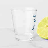 Dragonfly-Cartoon Schnapsglas (Links)