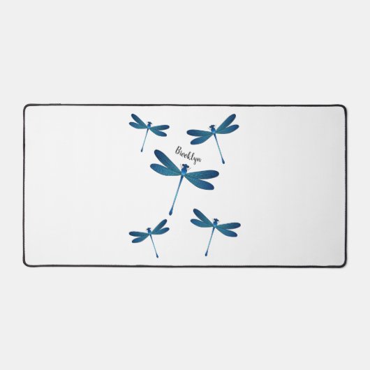 Dragonfly-Cartoon Schreibtischunterlage (Vorderseite)