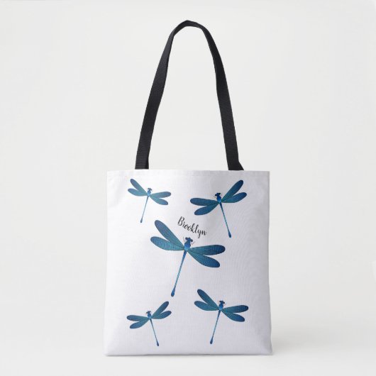 Dragonfly-Cartoon Tasche (Vorderseite)