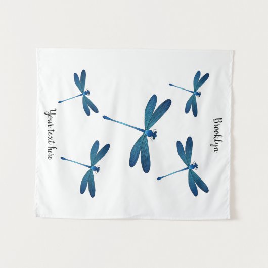 Dragonfly-Cartoon Wandteppich (Vorderseite (Horizontal))