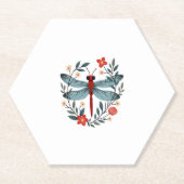 Dragonfly Christmas T-Shirt_1 (1) Untersetzer (Vorderseite)