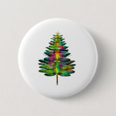 Dragonfly Christmas Tree Dragonfly Xmas Button (Vorderseite)