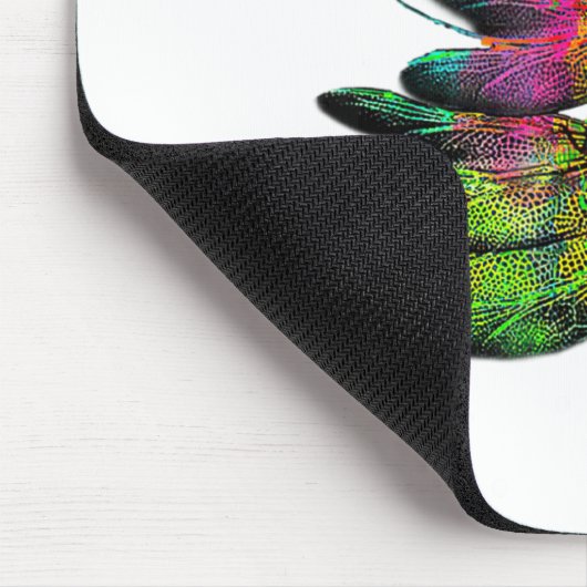 Dragonfly Christmas Tree Dragonfly Xmas Mousepad (Ecke)