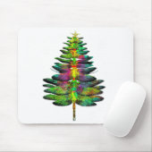 Dragonfly Christmas Tree Dragonfly Xmas Mousepad (Mit Mouse)