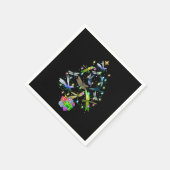 Dragonfly Christmas Tree Vintage Insects Lovers Xm Serviette (Ecke)