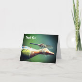 Dragonfly Co Pilot Natur Personalisiert Danke Karte (Vorderseite)