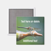 Dragonfly Co Pilot Nature Personalized Magnet (Vorderseite/Rückseite)
