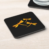 Dragonfly Coasters - Feuer Getränkeuntersetzer (Linke Seite)