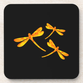 Dragonfly Coasters - Feuer Getränkeuntersetzer
