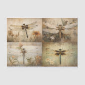 Dragonfly Collage 1 Decoupage Paper Seidenpapier (Vorderseite)