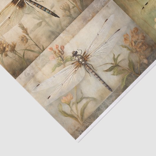 Dragonfly Collage 1 Decoupage Paper Seidenpapier (Ausschnitt)