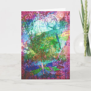 Dragonfly Collage, bald wieder gut Karte