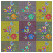 Dragonfly Collage Fabric Stoff (Nahaufnahme)