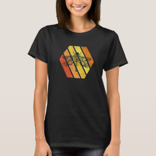 Dragonfly Colorful Mandala Vintag Retro Sunset Om T-Shirt