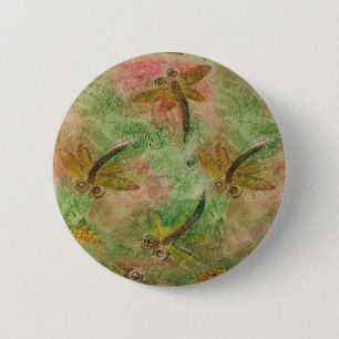 Dragonfly Cotton Candy Button