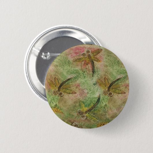 Dragonfly Cotton Candy Button (Vorne & Hinten)