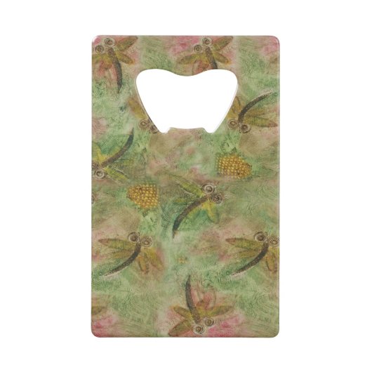 Dragonfly Cotton Candy Geldbeutel Flaschenöffner (Vorderseite)