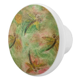 Dragonfly Cotton Candy Keramikknauf