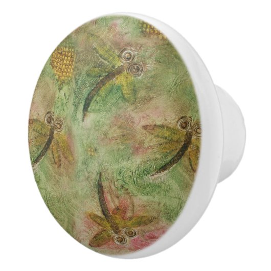 Dragonfly Cotton Candy Keramikknauf (Rechts)