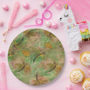 Dragonfly Cotton Candy Pappteller