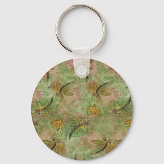 Dragonfly Cotton Candy Schlüsselanhänger (Vorderseite)