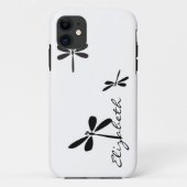 Dragonfly Custom Monogram Case-Mate iPhone Hülle (Rückseite)