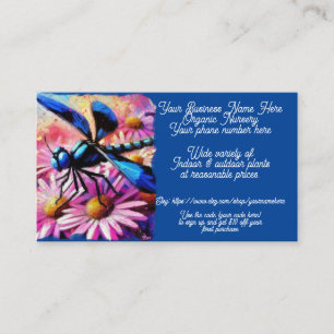 Dragonfly Daisies Pflanze Kinderzimmer Shop Sales Visitenkarte