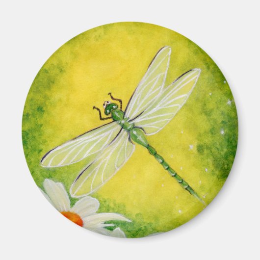 Dragonfly Daisy Magnet (Vorne)