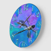Dragonfly Damsel Fly Insekt-Liebhaber Geschenkseri Große Wanduhr (Winkel)