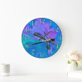 Dragonfly Damsel Fly Insekt-Liebhaber Geschenkseri Große Wanduhr (Zuhause)