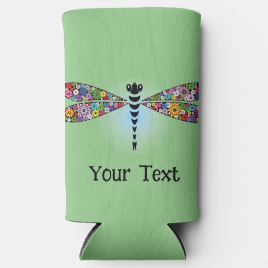 Dragonfly Damselfly Seltzer Can Cooler Selters Dosenkühler (Vorderseite)