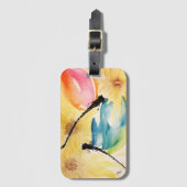 Dragonfly Dance Akryllische Gepäckmarke Gepäckanhänger (Vorderseite Vertikal)
