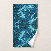 Dragonfly Dance Blue Tango Towel Set (Handtuch)