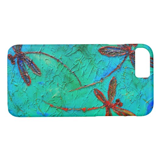 Dragonfly Dance Case-Mate iPhone Hülle (Rückseite (Horizontal))
